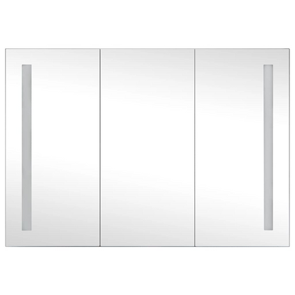 vidaXL LED Bathroom Mirror Cabinet 35"x5.5"x24.4"