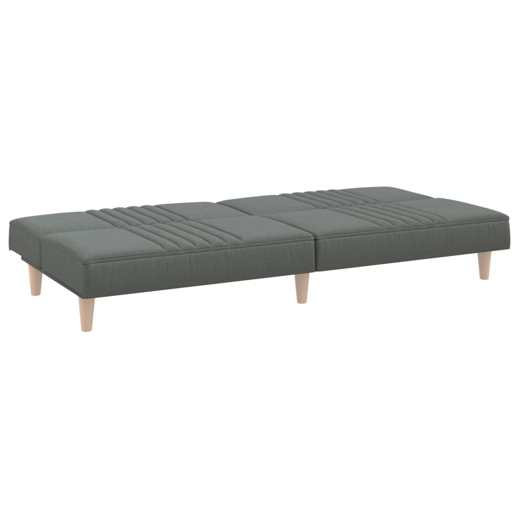 vidaXL Sofa Bed Dark Gray Fabric