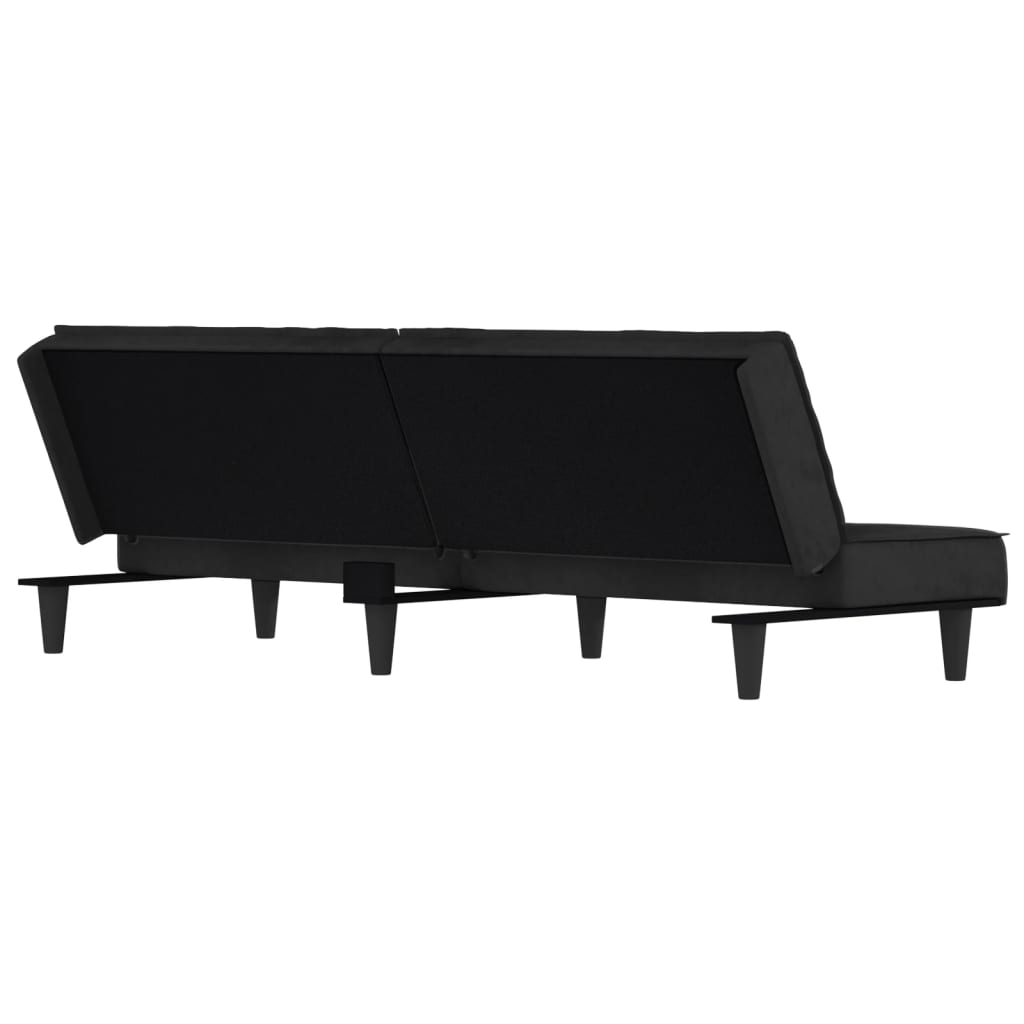 vidaXL Sofa Bed Dark Gray Velvet