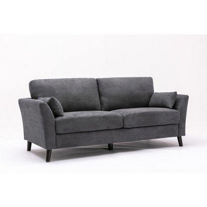Damian Gray Velvet Fabric Sofa