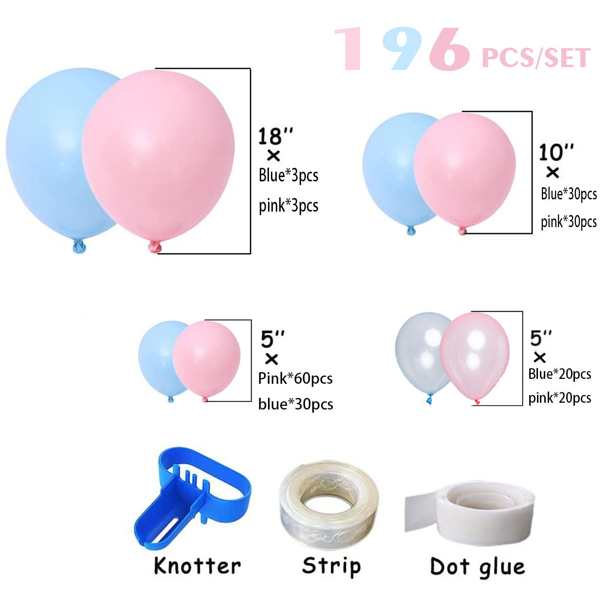 Gender Secret Boy & Girl Balloon Party Decoration